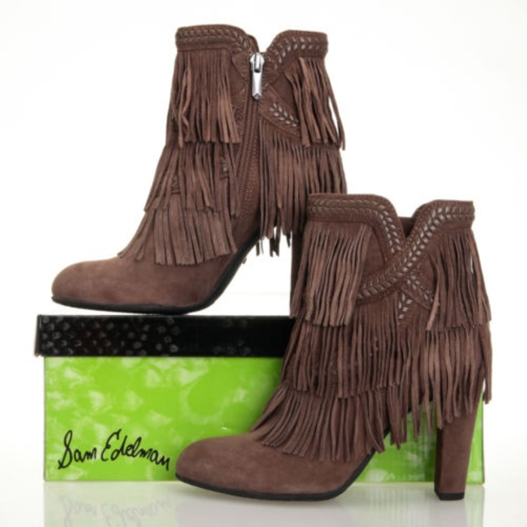 Sam Edelman Shoes - *2XHP* NIB Sam Edelman Taupe Suede Ankle Boots